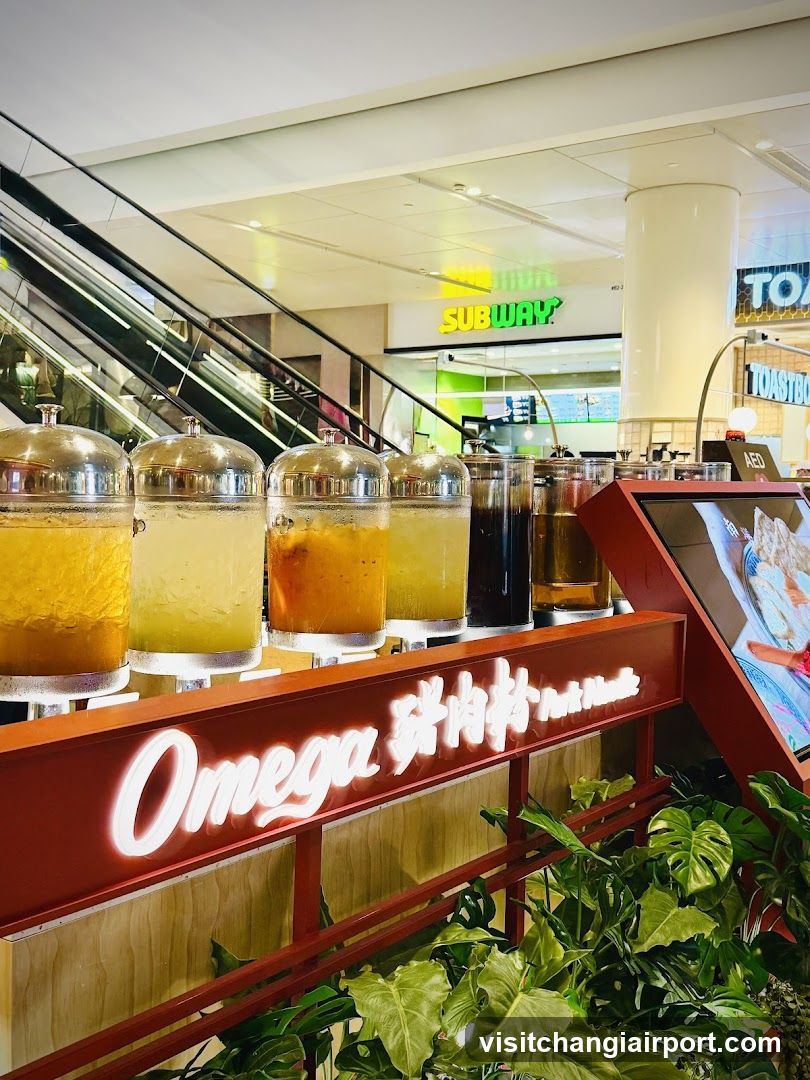 Omega Juice Bar in Mall Interior