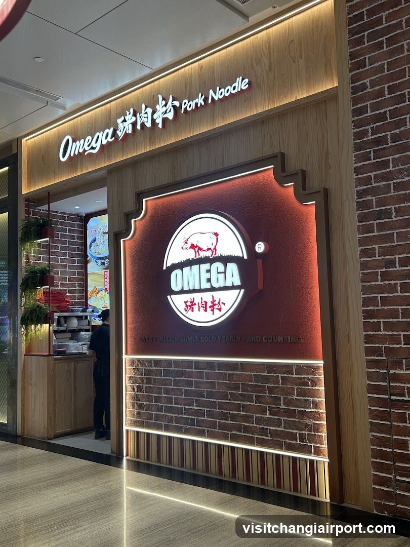 OMEGA Pork Noodle 猪肉粉 | Jewel Changi Airport