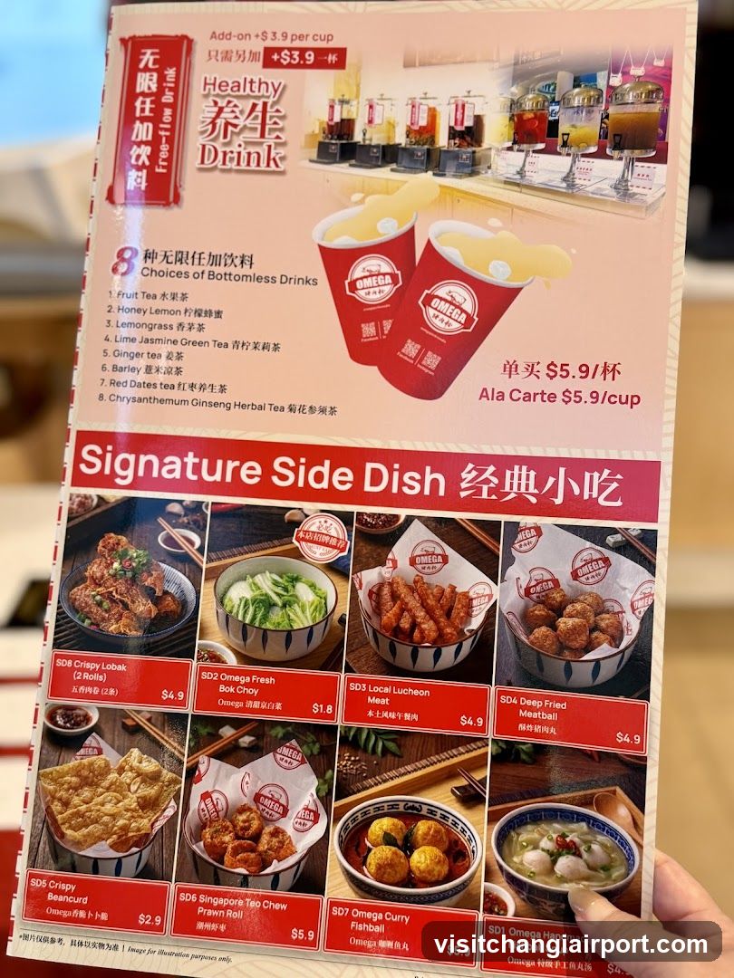 Free-Flow Bottomless Drink & Signature Side Dish Menu