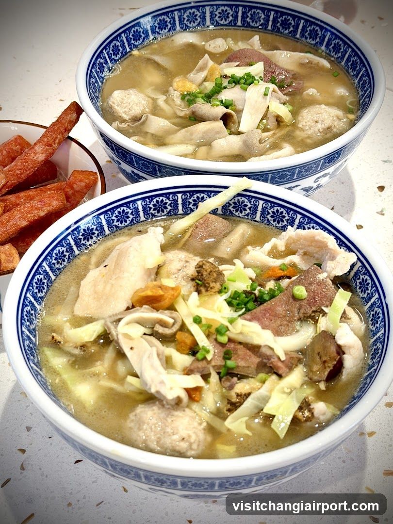 Bowl of Soup with Meat and Vegetables
