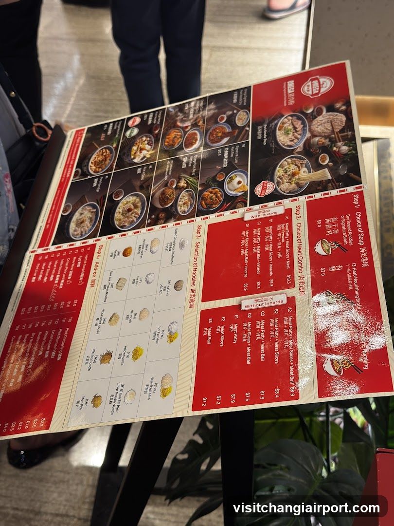 Restaurant Menu Display