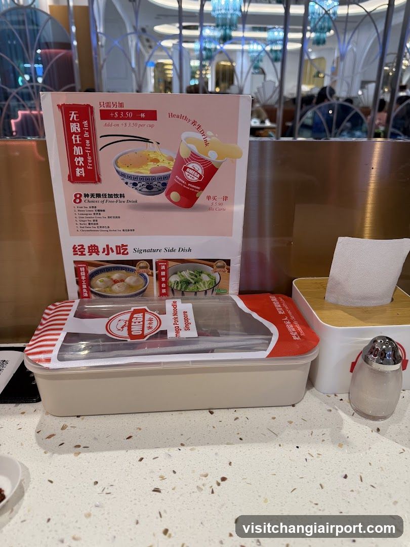 Food Container and Menu Display