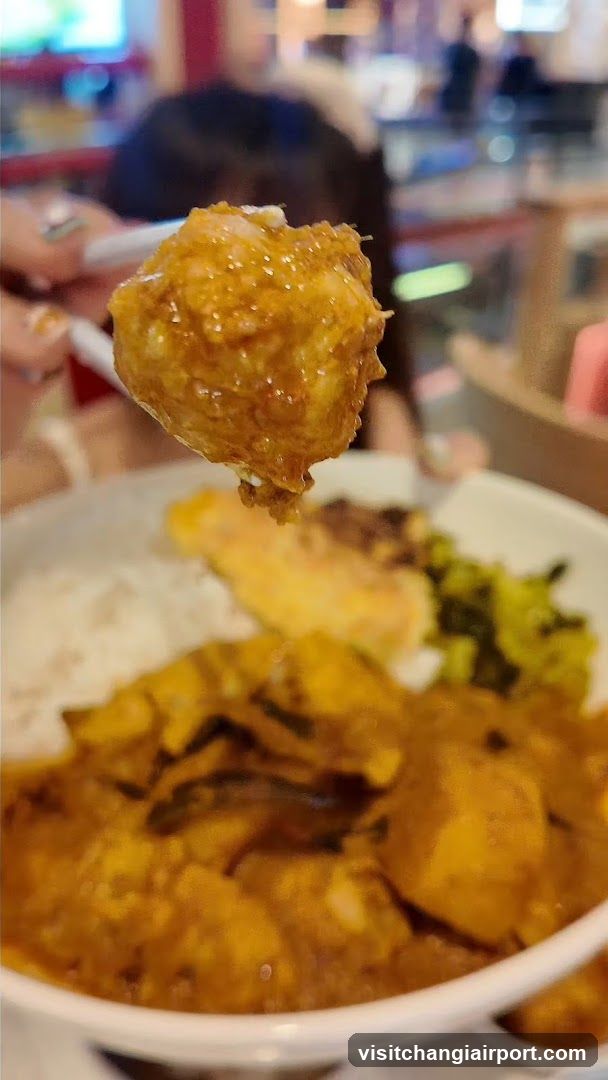 Curry Dish with Rice and Side Dishes