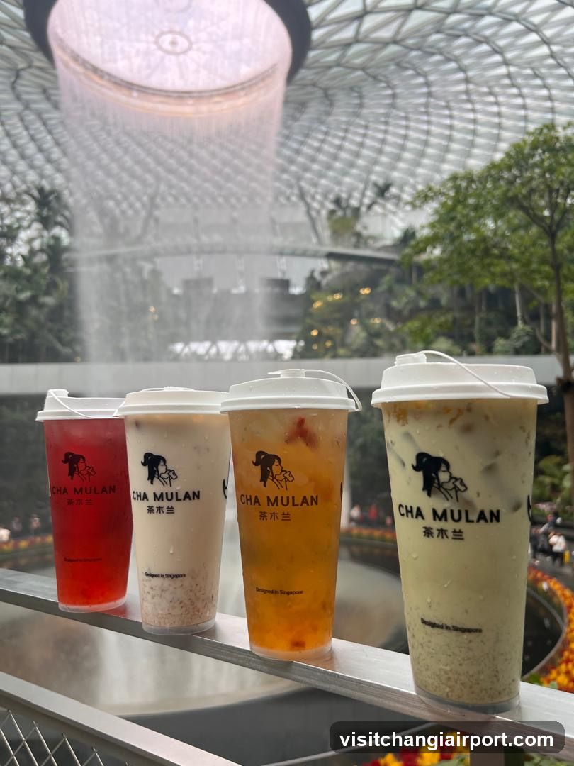 Cha Mulan Drinks Display