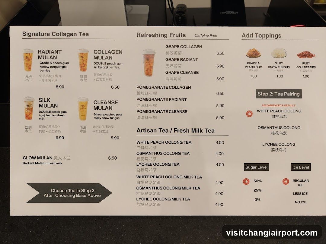 Collagen Tea Menu Board