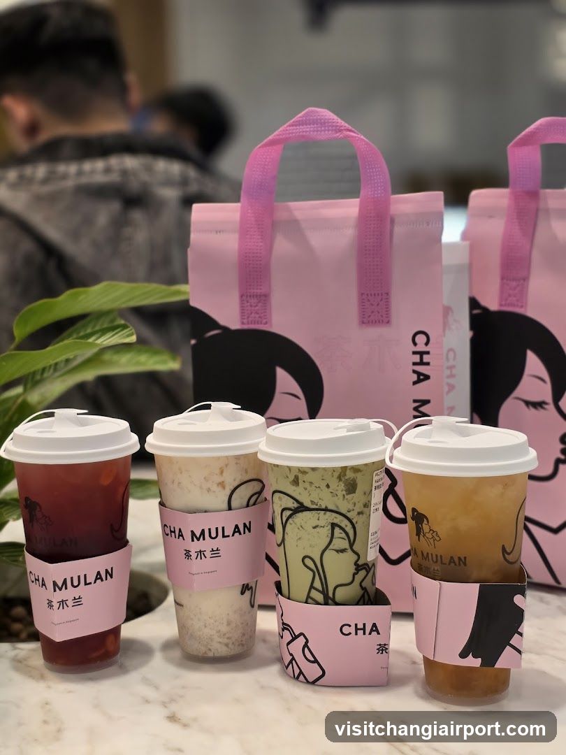 Cha Mulan Drinks Display