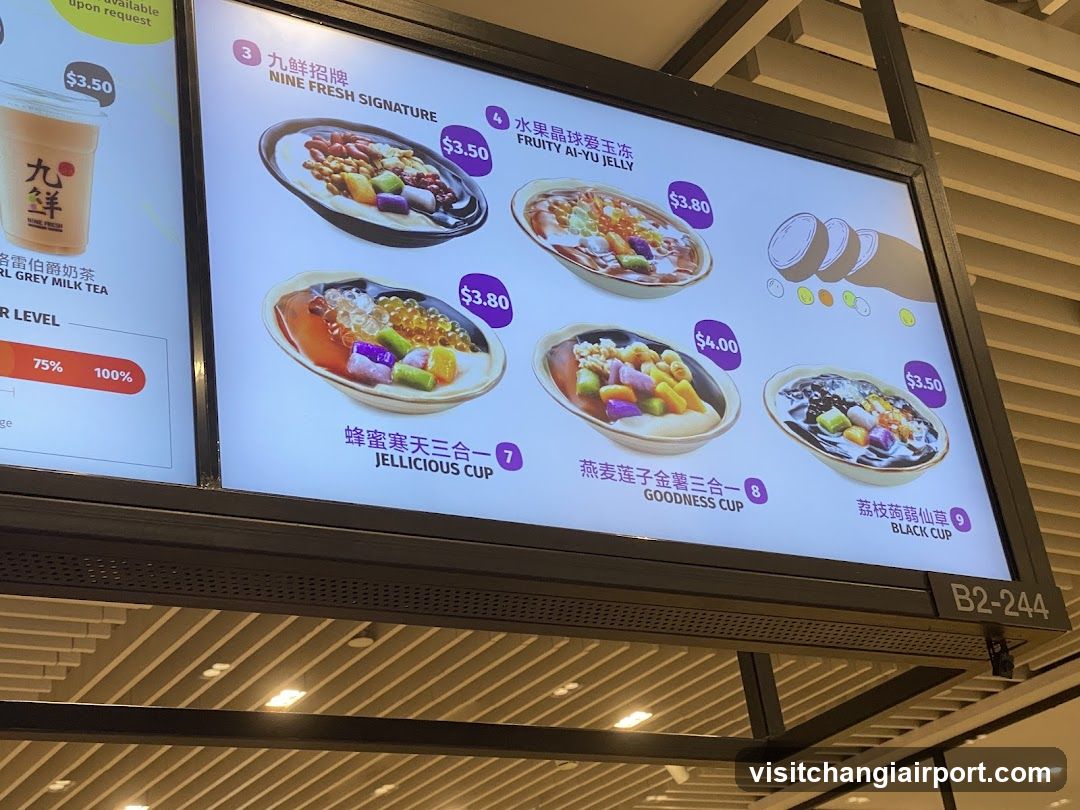 Dessert and Drink Menu Board