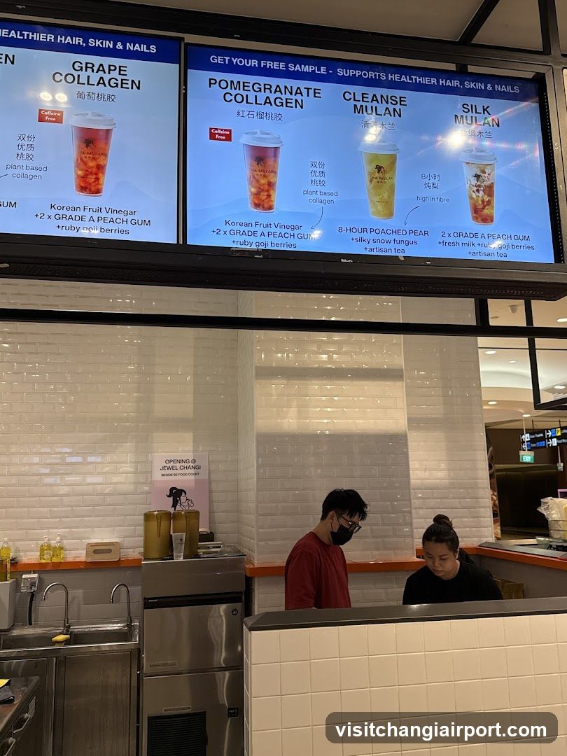 Collagen Drink Menu Display