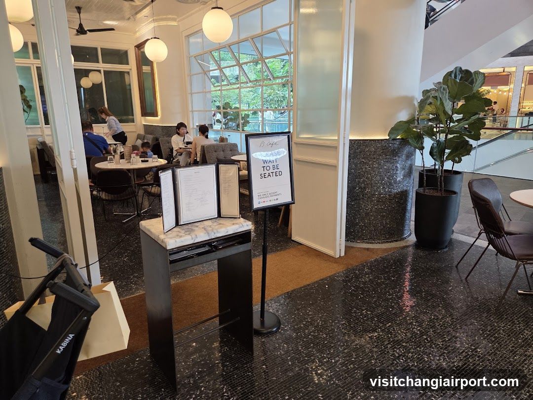 Interior of a modern café or restaurant