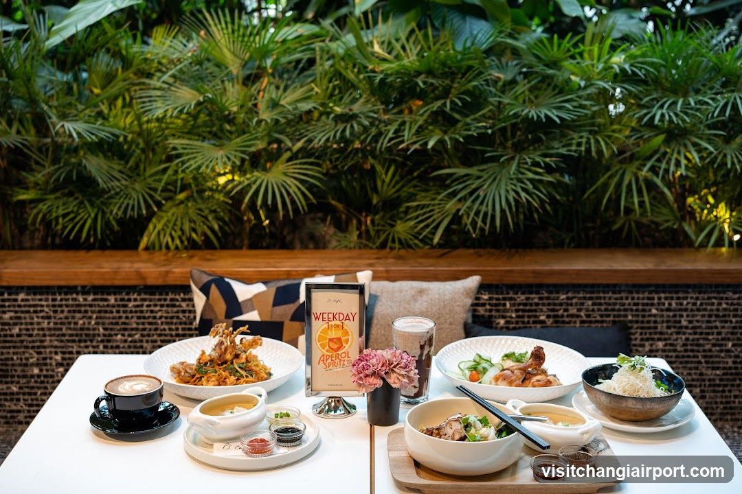 Indoor Dining Table with Thai Cuisine
