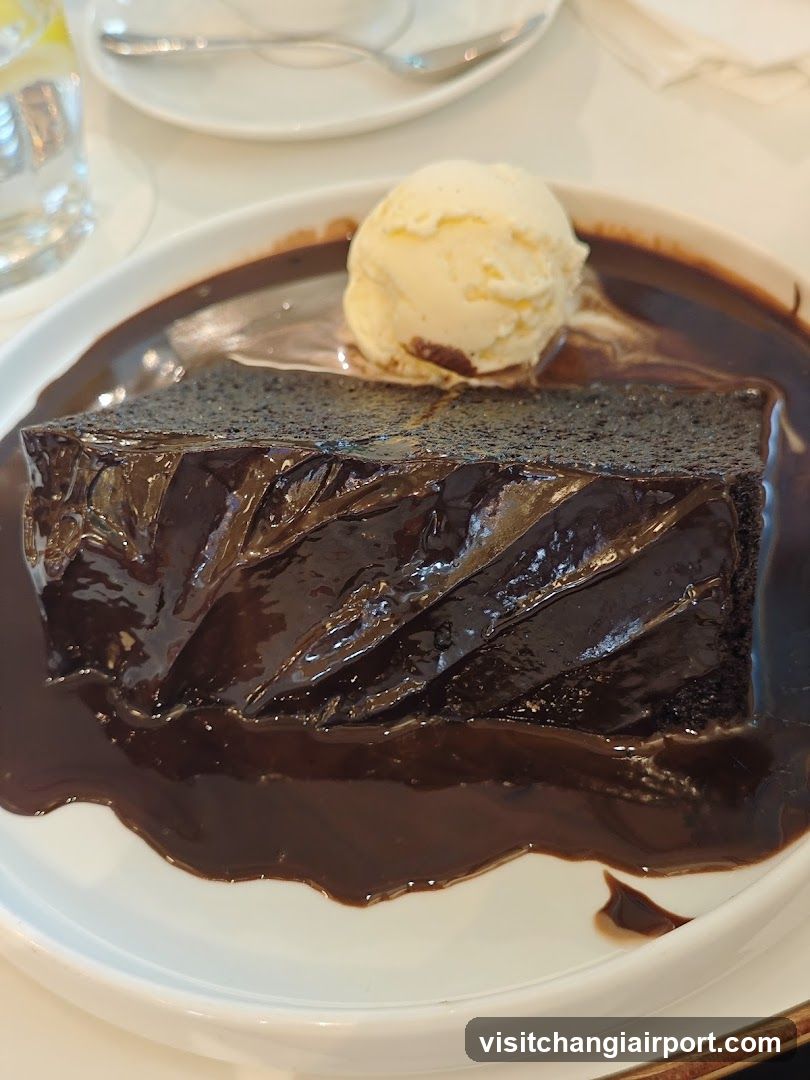 Chocolate Cake with Ice Cream