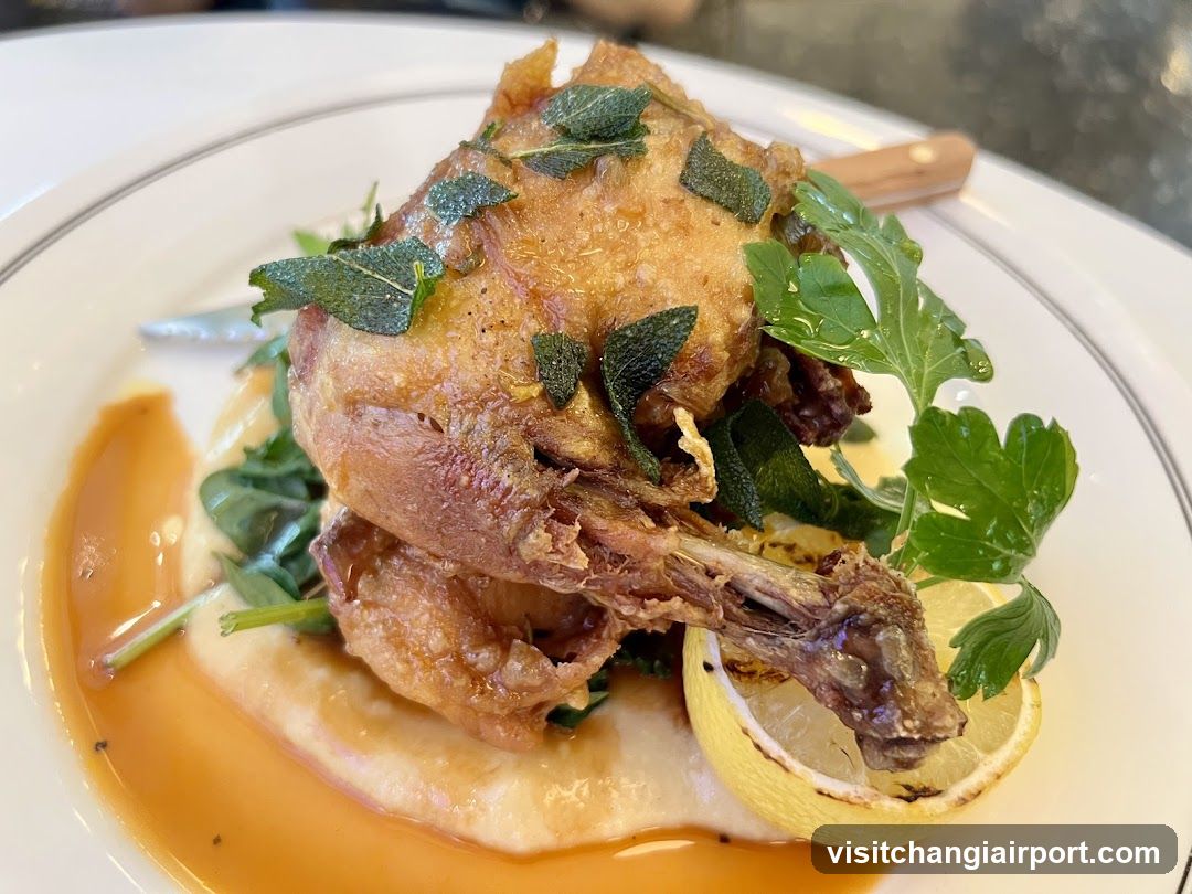 Sage Crusted Chicken with Polenta and Lemon