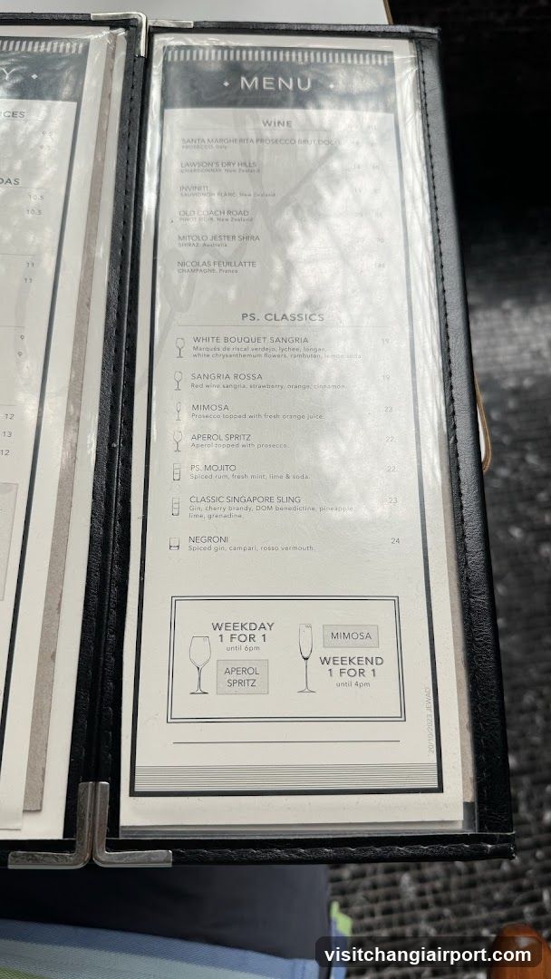 Wine & Sangria Menu