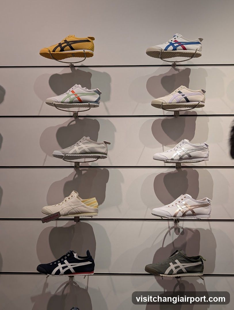 Onitsuka Tiger Shoe Display Wall