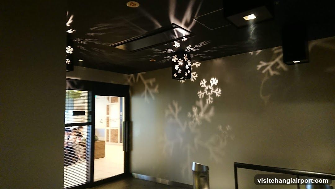 Interior with Snowflake Decorations