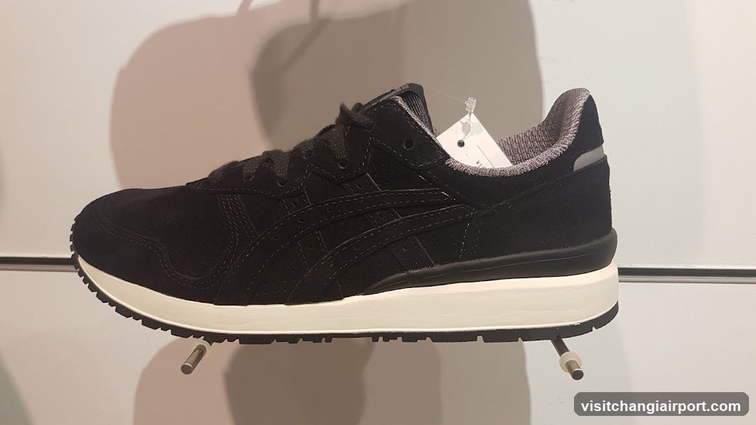 Black Onitsuka Tiger Shoe Display