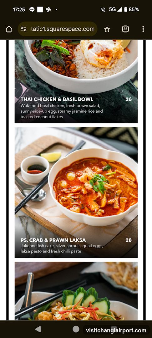 Food Menu Display