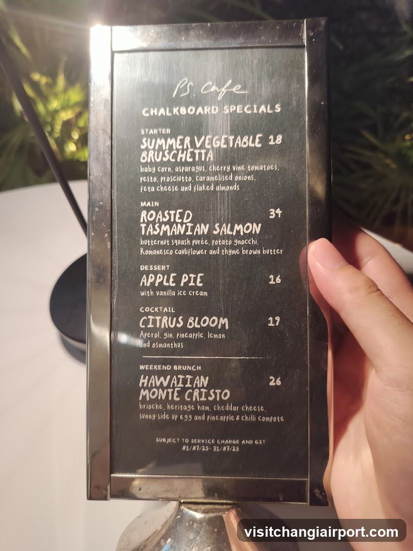 B5 Cafe Chalkboard Specials Menu