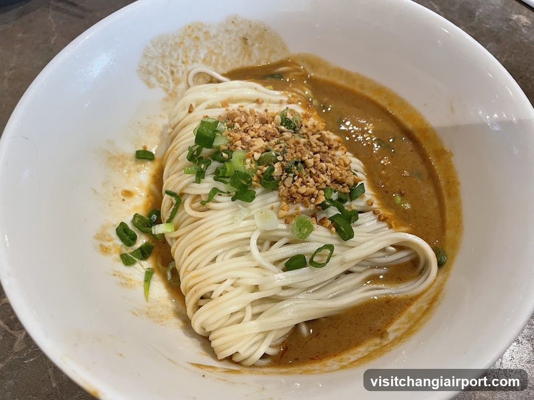 Noodle Bowl with Sauce and Toppings