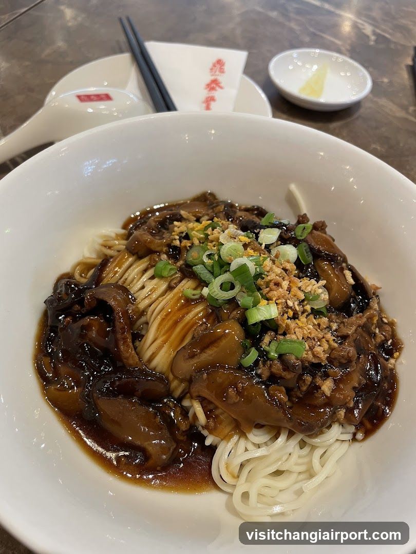 Bowl of Noodles with Tofu and Sauce