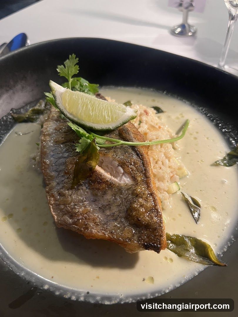Fish Dish with Creamy Sauce and Rice