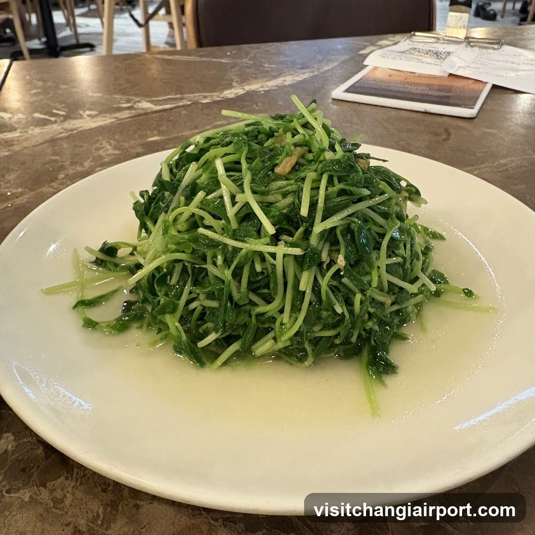 Green Vegetable Dish on Plate