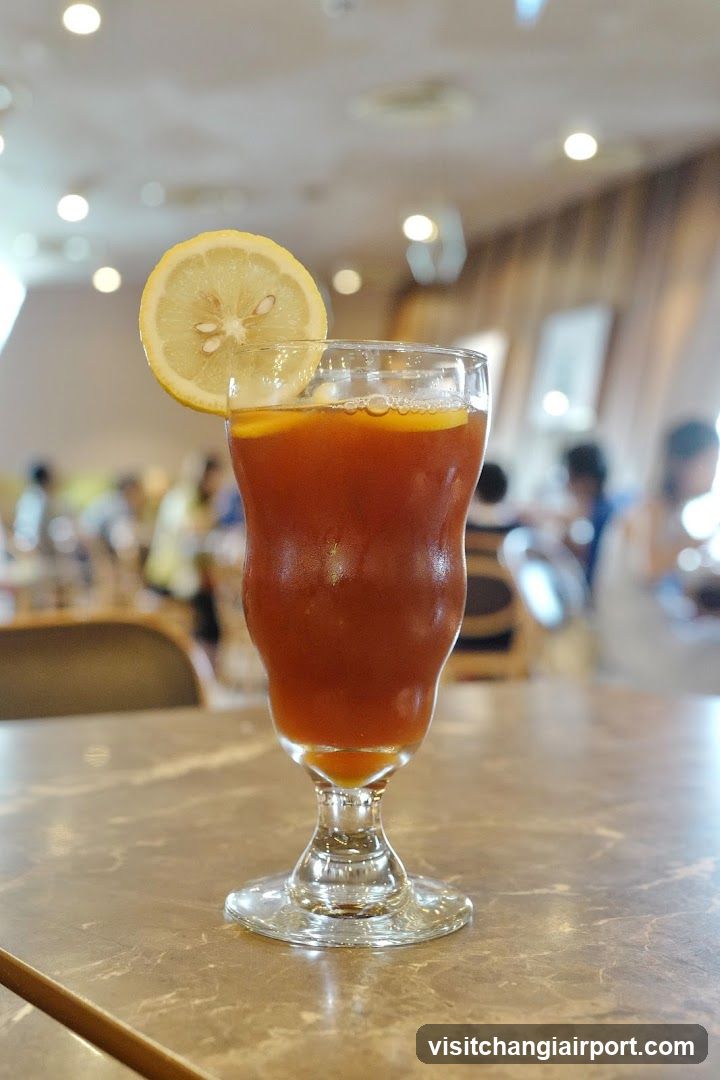 Iced Tea with Lemon Slice