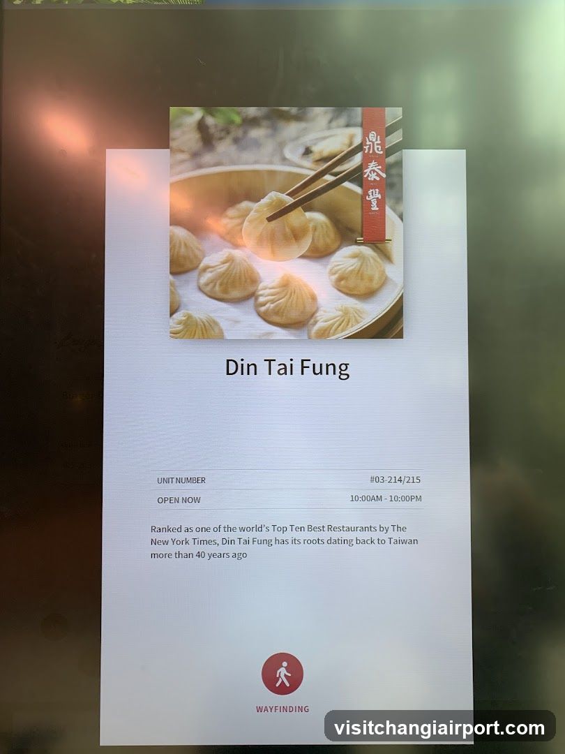 Din Tai Fung Wayfinding Sign