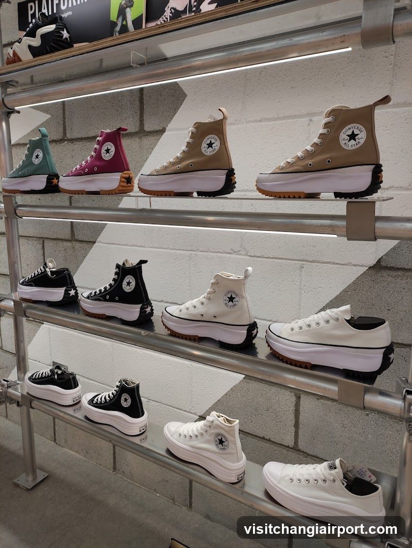 Converse Platform Sneakers Display