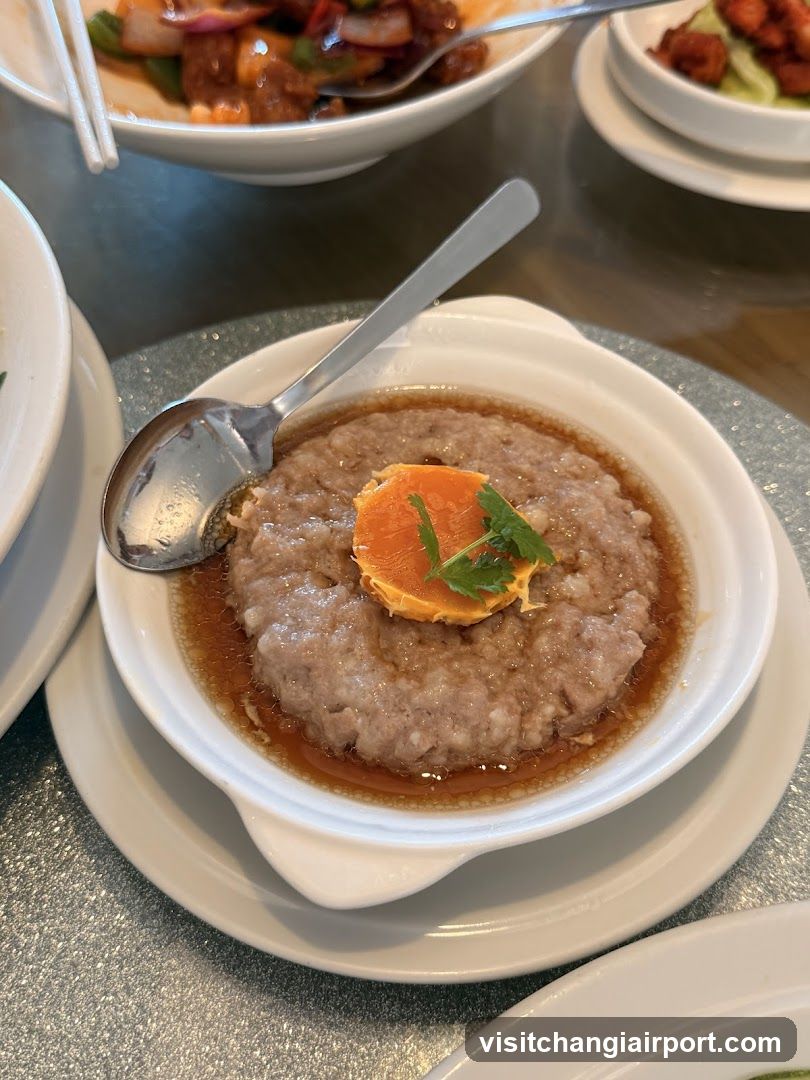 Dish with Orange Garnish