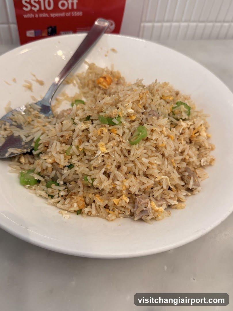 Fried Rice with Spoon