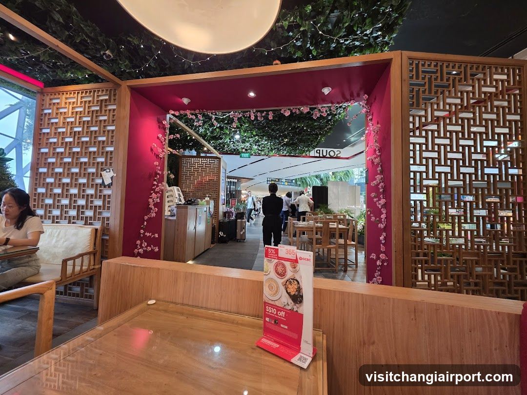 Restaurant Interior with Decorative Archway