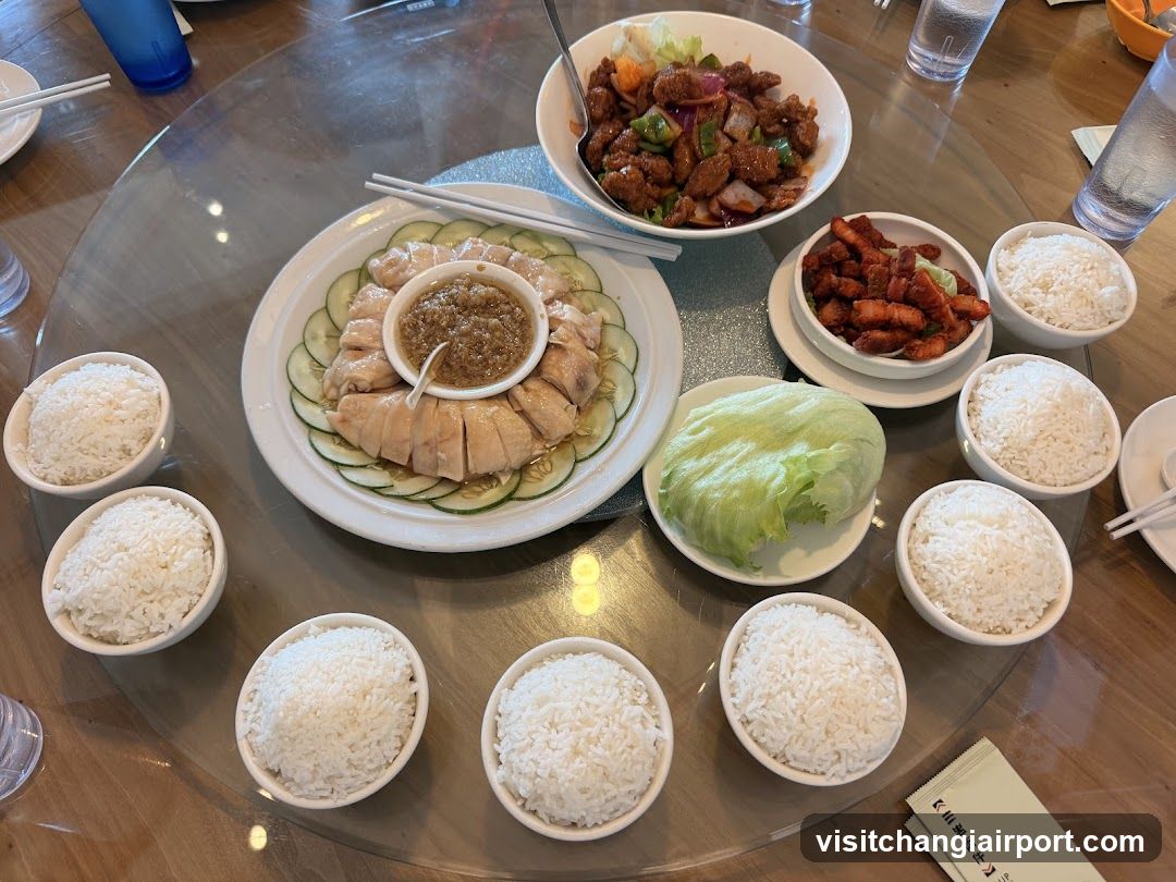Dining Table with Chinese Dishes