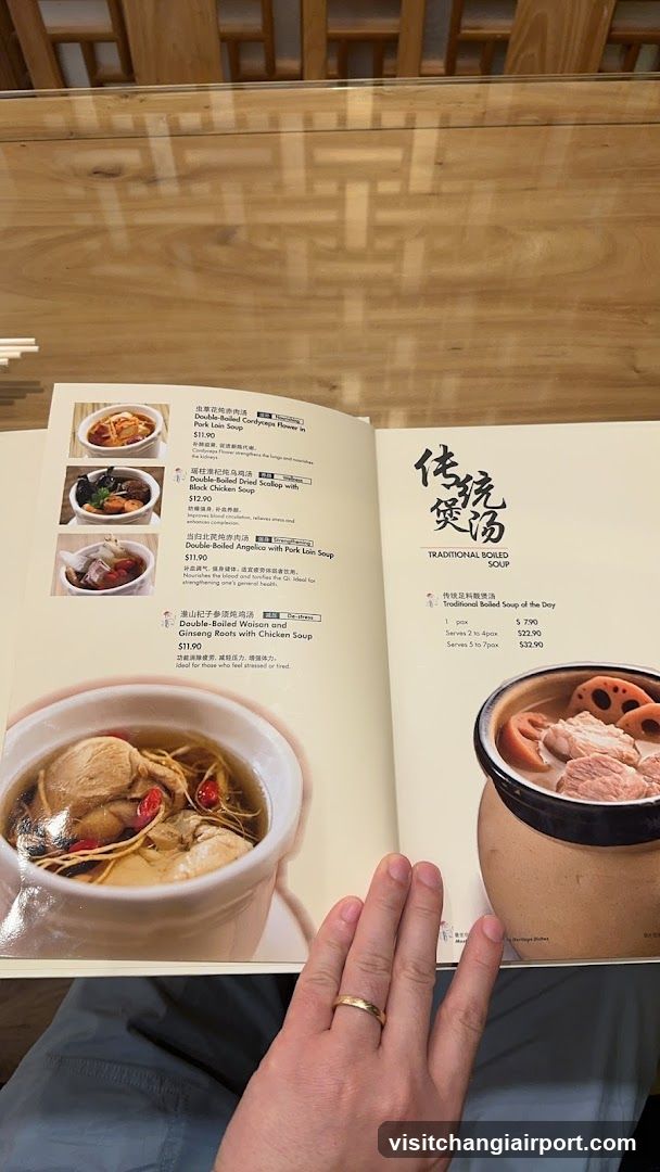 Traditional Boiled Soup Menu