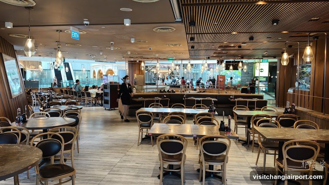 Restaurant Interior with Staff and Tables