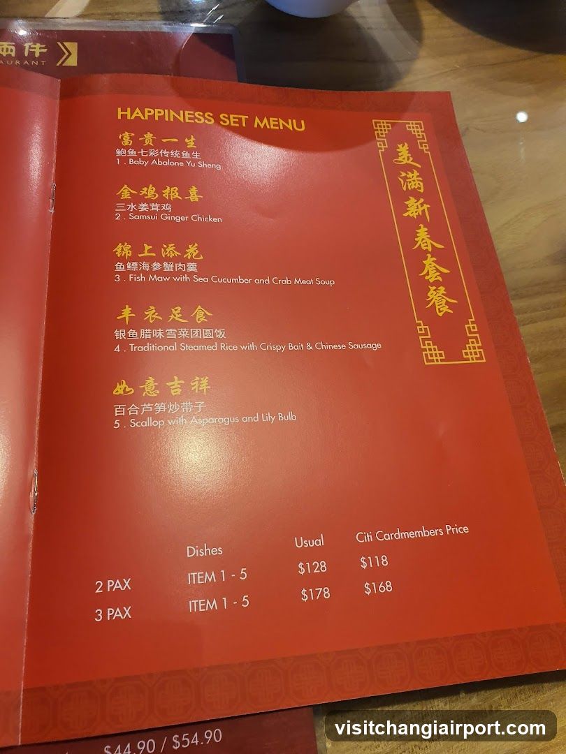 Happiness Set Menu