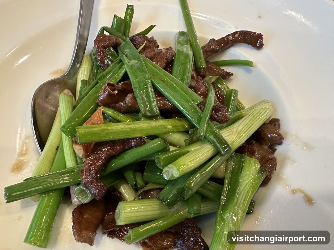 Stir-fried Beef with Green Onions
