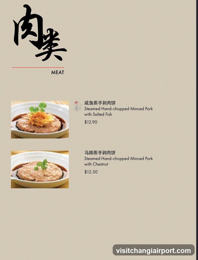 Meat Menu Page