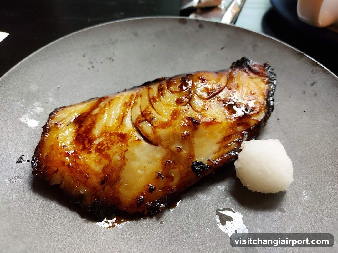 Grilled Fish with Rice Ball