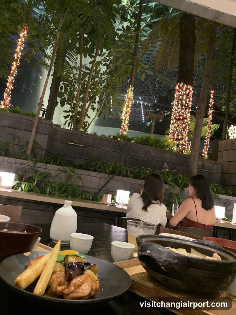 Dining at a restaurant with hot pot and side dishes