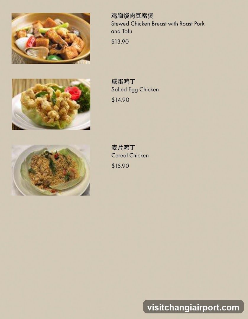 Chinese Cuisine Menu Page
