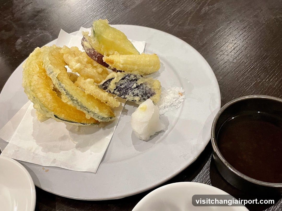 Tempura Plate with Dipping Sauce
