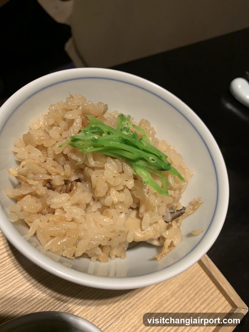 Bowl of Rice with Green Onions