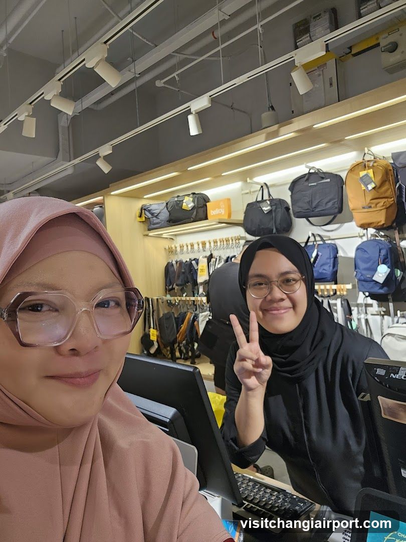 Two women in a retail store