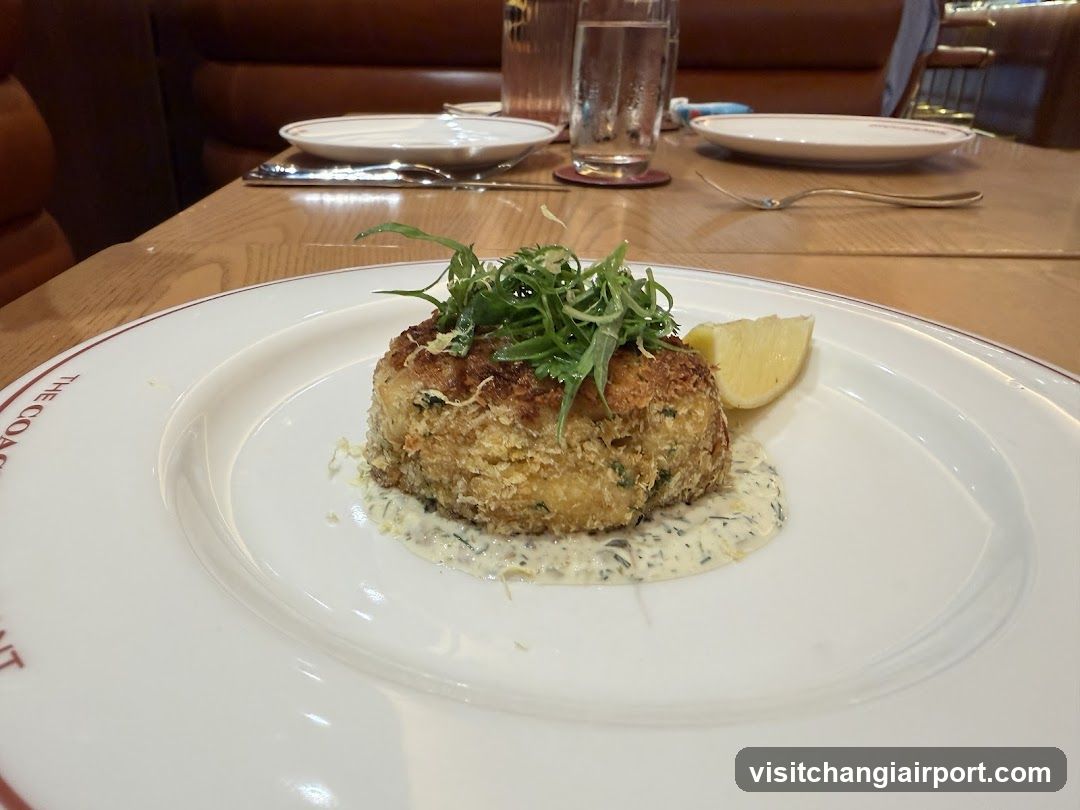 Crispy Fish Cake with Arugula and Lemon