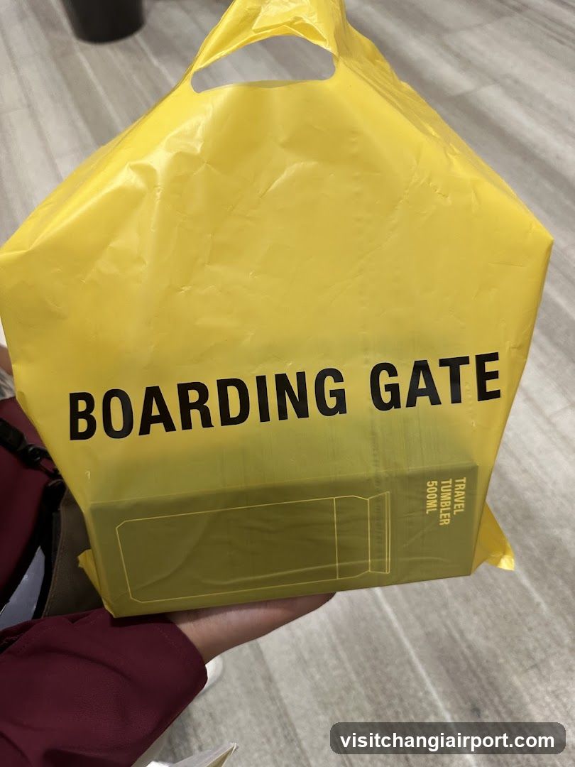 Yellow Boarding Gate Bag