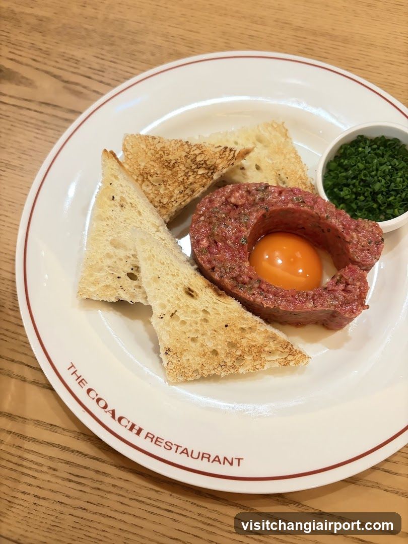 Starter with Beef Tartare and Toast