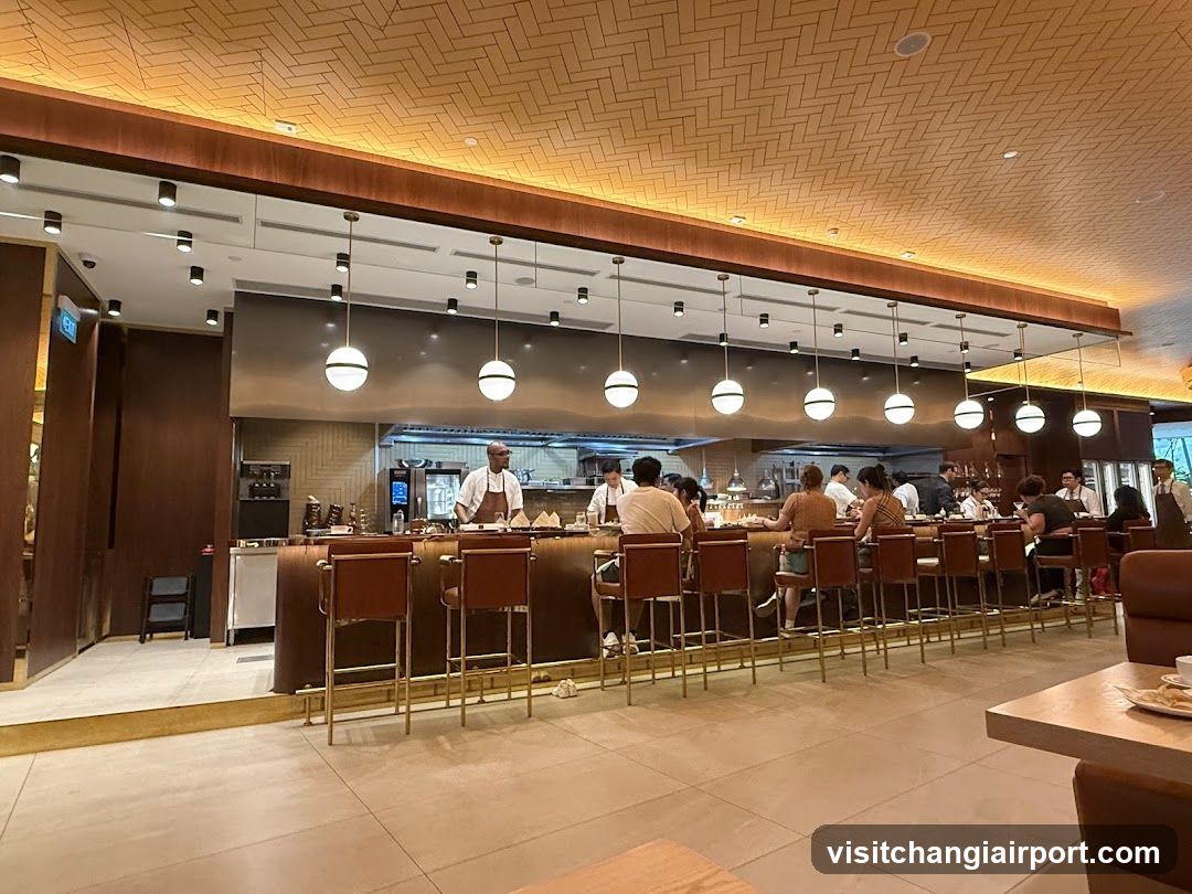 Bar Interior with Staff and Customers
