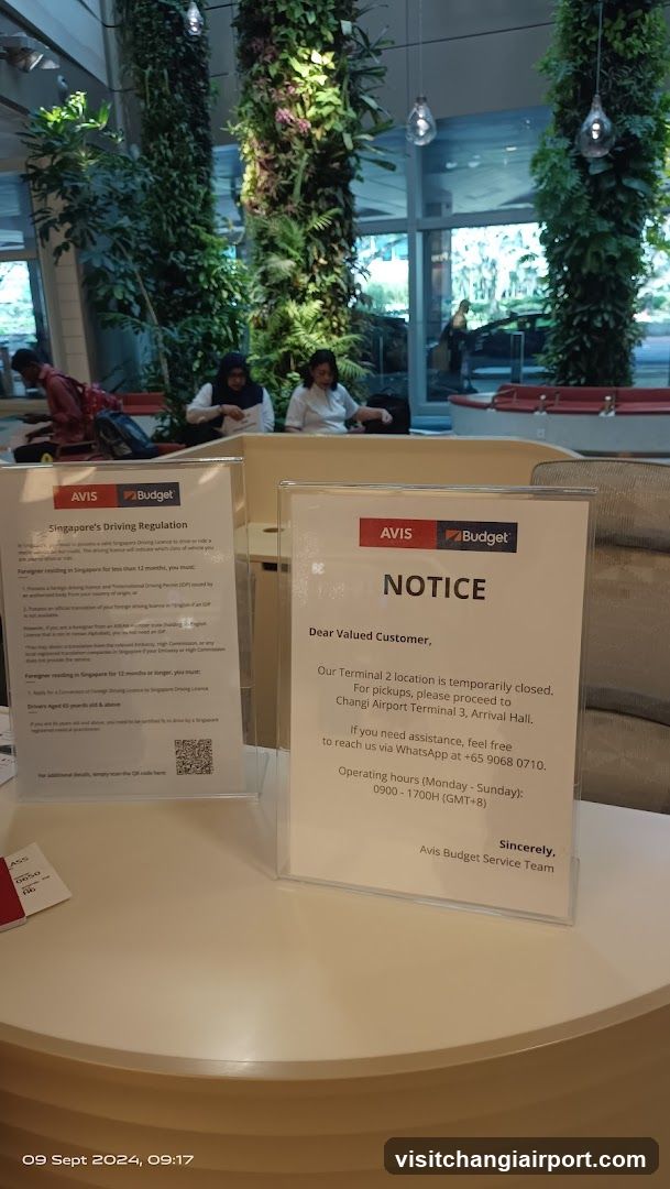 Avis Budget Notice and Signage