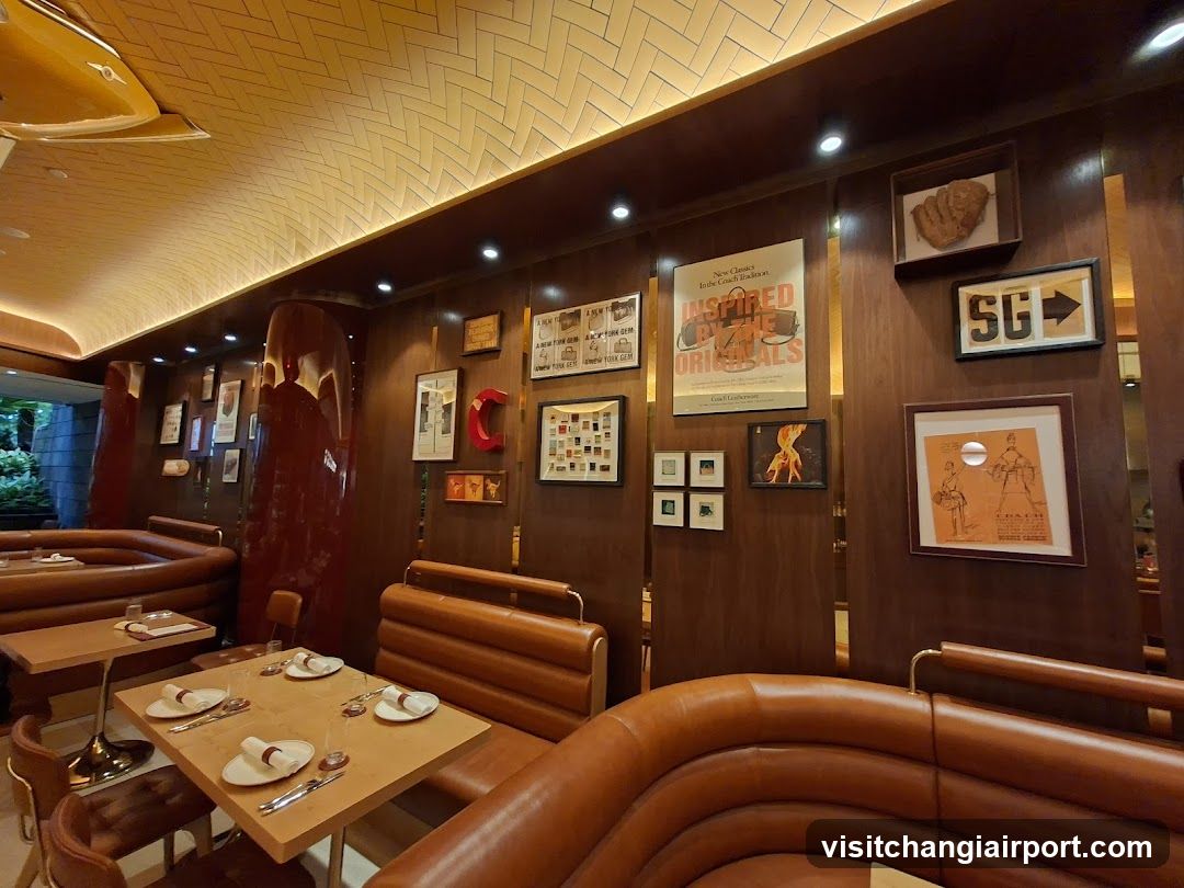 Interior of a retro-themed restaurant or lounge